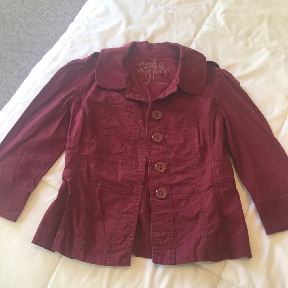 Burgundy jacket, small